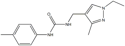 N-[(1-ethyl-3-methyl-1H-pyrazol-4-yl)methyl]-N'-(4-methylphenyl)urea|