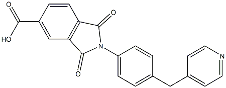 1,3-dioxo-2-[4-(4-pyridinylmethyl)phenyl]-5-isoindolinecarboxylic acid