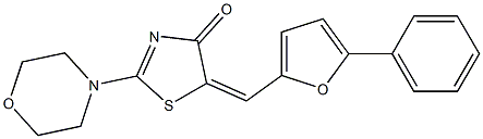 2-(4-morpholinyl)-5-[(5-phenyl-2-furyl)methylene]-1,3-thiazol-4(5H)-one