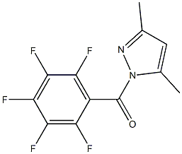 3,5-dimethyl-1-(2,3,4,5,6-pentafluorobenzoyl)-1H-pyrazole Structure