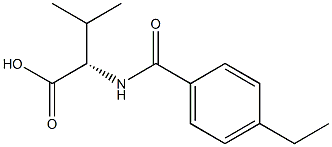 N-(4-ethylbenzoyl)valine Structure