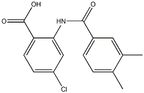 4-chloro-2-[(3,4-dimethylbenzoyl)amino]benzoic acid Structure