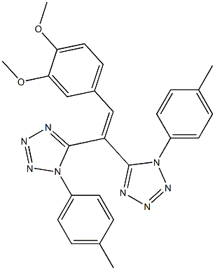 5-{2-(3,4-dimethoxyphenyl)-1-[1-(4-methylphenyl)-1H-tetraazol-5-yl]vinyl}-1-(4-methylphenyl)-1H-tetraazole