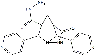 N'~1~,N'~2~-bis(4-pyridinylmethylene)-1,2-cyclopropanedicarbohydrazide Structure