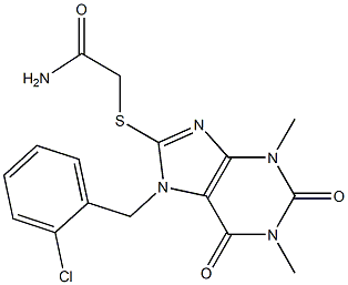 2-{[7-(2-chlorobenzyl)-1,3-dimethyl-2,6-dioxo-2,3,6,7-tetrahydro-1H-purin-8-yl]thio}acetamide