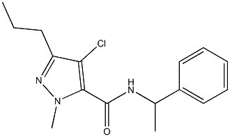  4-chloro-1-methyl-N-(1-phenylethyl)-3-propyl-1H-pyrazole-5-carboxamide