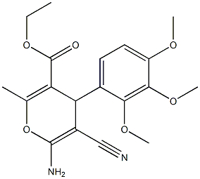 ethyl 6-amino-5-cyano-2-methyl-4-(2,3,4-trimethoxyphenyl)-4H-pyran-3-carboxylate