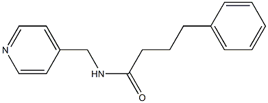 4-phenyl-N-(4-pyridinylmethyl)butanamide Struktur