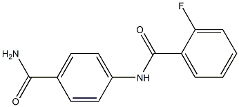 N-[4-(aminocarbonyl)phenyl]-2-fluorobenzamide