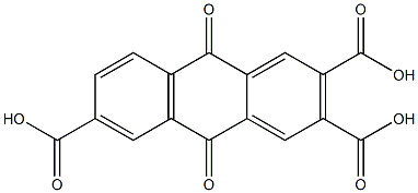 9,10-dioxo-9,10-dihydro-2,3,6-anthracenetricarboxylic acid,,结构式
