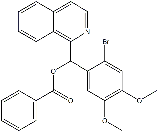  (2-bromo-4,5-dimethoxyphenyl)(1-isoquinolinyl)methyl benzoate