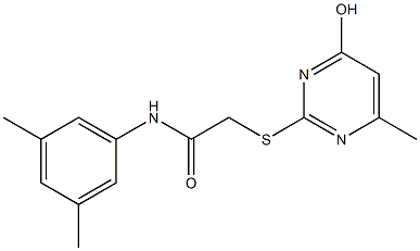 N-(3,5-dimethylphenyl)-2-[(4-hydroxy-6-methyl-2-pyrimidinyl)sulfanyl]acetamide