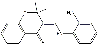 3-[(2-aminoanilino)methylene]-2,2-dimethyl-2,3-dihydro-4H-chromen-4-one Structure