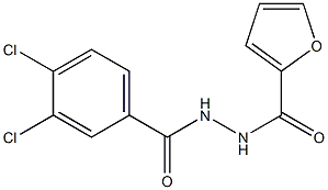 3,4-dichloro-N'-(2-furoyl)benzohydrazide Struktur