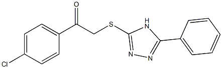 1-(4-chlorophenyl)-2-[(5-phenyl-4H-1,2,4-triazol-3-yl)sulfanyl]ethanone|