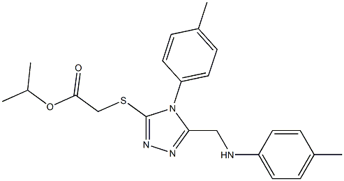  isopropyl {[4-(4-methylphenyl)-5-(4-toluidinomethyl)-4H-1,2,4-triazol-3-yl]sulfanyl}acetate