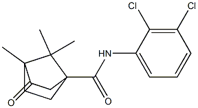 N-(2,3-dichlorophenyl)-4,7,7-trimethyl-3-oxobicyclo[2.2.1]heptane-1-carboxamide,,结构式