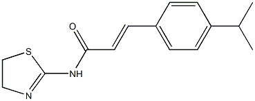 N-(4,5-dihydro-1,3-thiazol-2-yl)-3-(4-isopropylphenyl)acrylamide 化学構造式