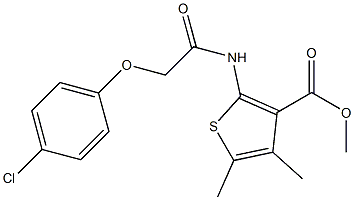  methyl 2-{[(4-chlorophenoxy)acetyl]amino}-4,5-dimethyl-3-thiophenecarboxylate