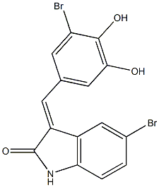 5-bromo-3-(3-bromo-4,5-dihydroxybenzylidene)-1,3-dihydro-2H-indol-2-one