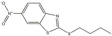 2-(butylsulfanyl)-6-nitro-1,3-benzothiazole Struktur
