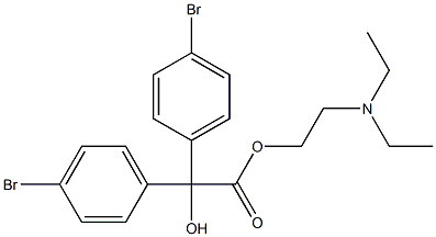 2-(diethylamino)ethyl bis(4-bromophenyl)(hydroxy)acetate,,结构式