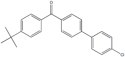 (4-tert-butylphenyl)(4'-chloro[1,1'-biphenyl]-4-yl)methanone 化学構造式