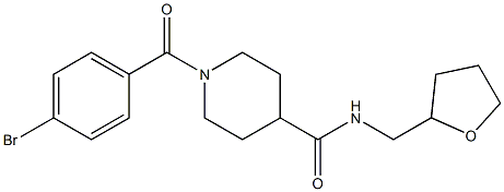 1-(4-bromobenzoyl)-N-(tetrahydro-2-furanylmethyl)-4-piperidinecarboxamide