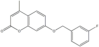  7-[(3-fluorobenzyl)oxy]-4-methyl-2H-chromen-2-one