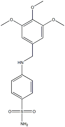 4-[(3,4,5-trimethoxybenzyl)amino]benzenesulfonamide Structure