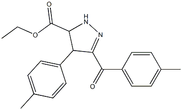 ethyl 3-(4-methylbenzoyl)-4-(4-methylphenyl)-4,5-dihydro-1H-pyrazole-5-carboxylate|