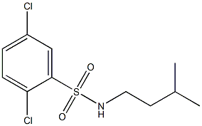 2,5-dichloro-N-isopentylbenzenesulfonamide Struktur