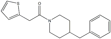 4-benzyl-1-(thien-2-ylacetyl)piperidine Structure