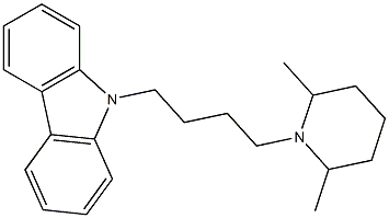 9-[4-(2,6-dimethylpiperidin-1-yl)butyl]-9H-carbazole|