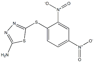 2-amino-5-({2,4-bisnitrophenyl}sulfanyl)-1,3,4-thiadiazole 化学構造式