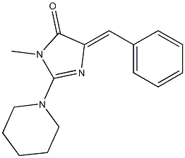  5-benzylidene-3-methyl-2-(1-piperidinyl)-3,5-dihydro-4H-imidazol-4-one