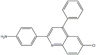 4-(6-chloro-4-phenylquinolin-2-yl)aniline Struktur