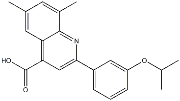  2-(3-isopropoxyphenyl)-6,8-dimethyl-4-quinolinecarboxylic acid