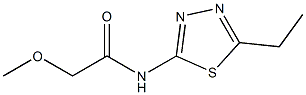 N-(5-ethyl-1,3,4-thiadiazol-2-yl)-2-methoxyacetamide Structure