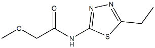 N-(5-ethyl-1,3,4-thiadiazol-2-yl)-2-methoxyacetamide Struktur