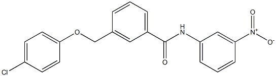 3-[(4-chlorophenoxy)methyl]-N-{3-nitrophenyl}benzamide Structure