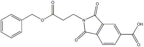 2-[3-(benzyloxy)-3-oxopropyl]-1,3-dioxo-5-isoindolinecarboxylic acid