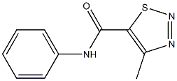 4-methyl-N-phenyl-1,2,3-thiadiazole-5-carboxamide Structure
