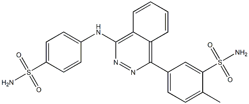 5-{4-[4-(aminosulfonyl)anilino]-1-phthalazinyl}-2-methylbenzenesulfonamide|