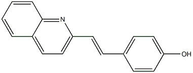 4-[2-(2-quinolinyl)vinyl]phenol Struktur