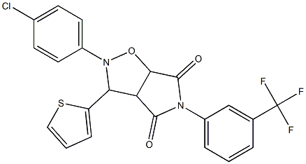 2-(4-chlorophenyl)-3-(2-thienyl)-5-[3-(trifluoromethyl)phenyl]dihydro-2H-pyrrolo[3,4-d]isoxazole-4,6(3H,5H)-dione