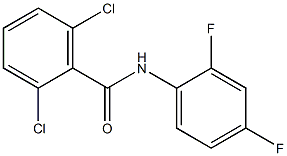 2,6-dichloro-N-(2,4-difluorophenyl)benzamide Struktur