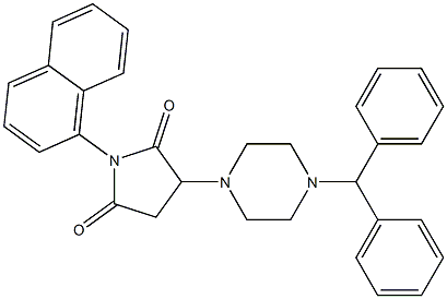 3-(4-benzhydryl-1-piperazinyl)-1-(1-naphthyl)-2,5-pyrrolidinedione