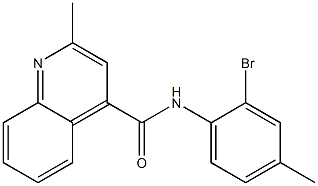 N-(2-bromo-4-methylphenyl)-2-methyl-4-quinolinecarboxamide