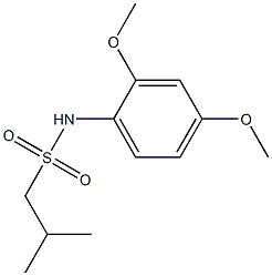 N-(2,4-dimethoxyphenyl)-2-methyl-1-propanesulfonamide,,结构式